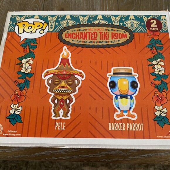 Pele & Barker Parrot - Enchanted Tiki Room Pop! by Funko - Picture 4 of 6